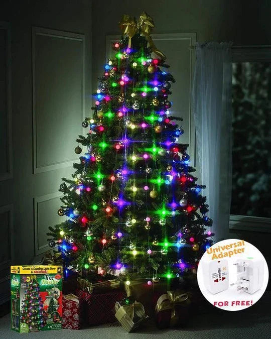 Hhomeenjoy US 64 LED Christmas Tree Lights - The Tree Dazzler