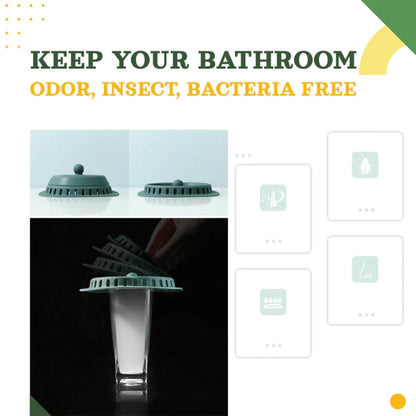 A durable and flexible floor drain cover that effectively seals in odors and allows for quick drainage.