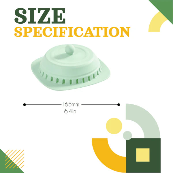 A durable and flexible floor drain cover that effectively seals in odors and allows for quick drainage.