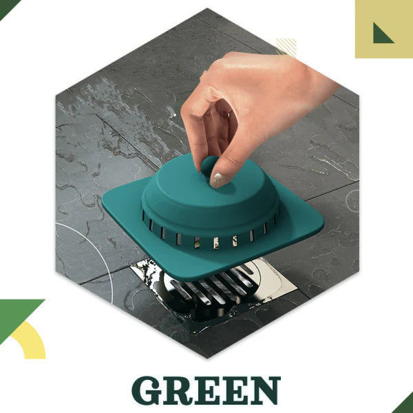 A durable and flexible floor drain cover that effectively seals in odors and allows for quick drainage.