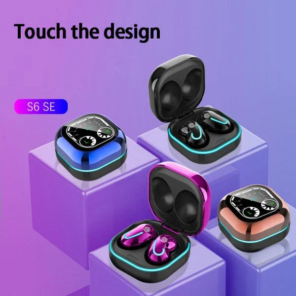 Breathing Light Time Digital Display Tws 5.0 Bluetooth Headset with smart LED display and noise-cancelling technology