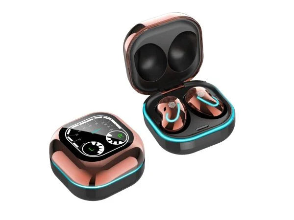Breathing Light Time Digital Display Tws 5.0 Bluetooth Headset with smart LED display and noise-cancelling technology