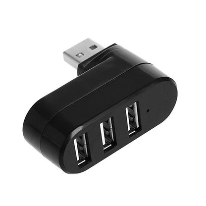 USB splitter hub with multi-interface USB 2.0 high-speed expansion ports, available in black or white spin colour options for adding connectivity to computers and laptops.