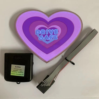 27cm × 4cm luminous car sticker with 0.35mm thickness and 8000-hour lifespan