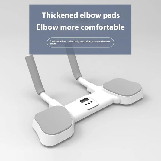 White flat support trainer with alloy aluminium tube frame and ABS plastic components for home fitness