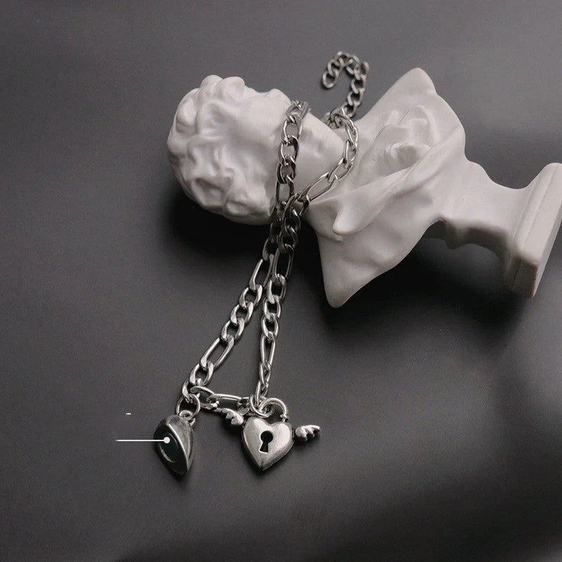 Hhomeenjoy Stylish Heart-Shaped Couple's Bracelets for a Romantic Touch