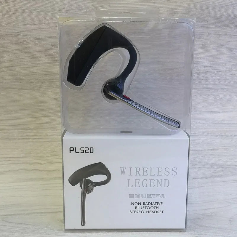 Black stereo large battery Bluetooth sports headphones showing battery display and USB port