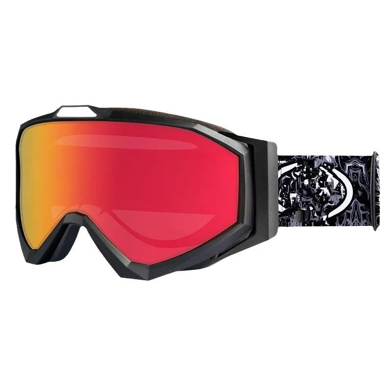 Motorcycle goggles with double-layer anti-fog lens and flexible TPU frame in multiple colour options.