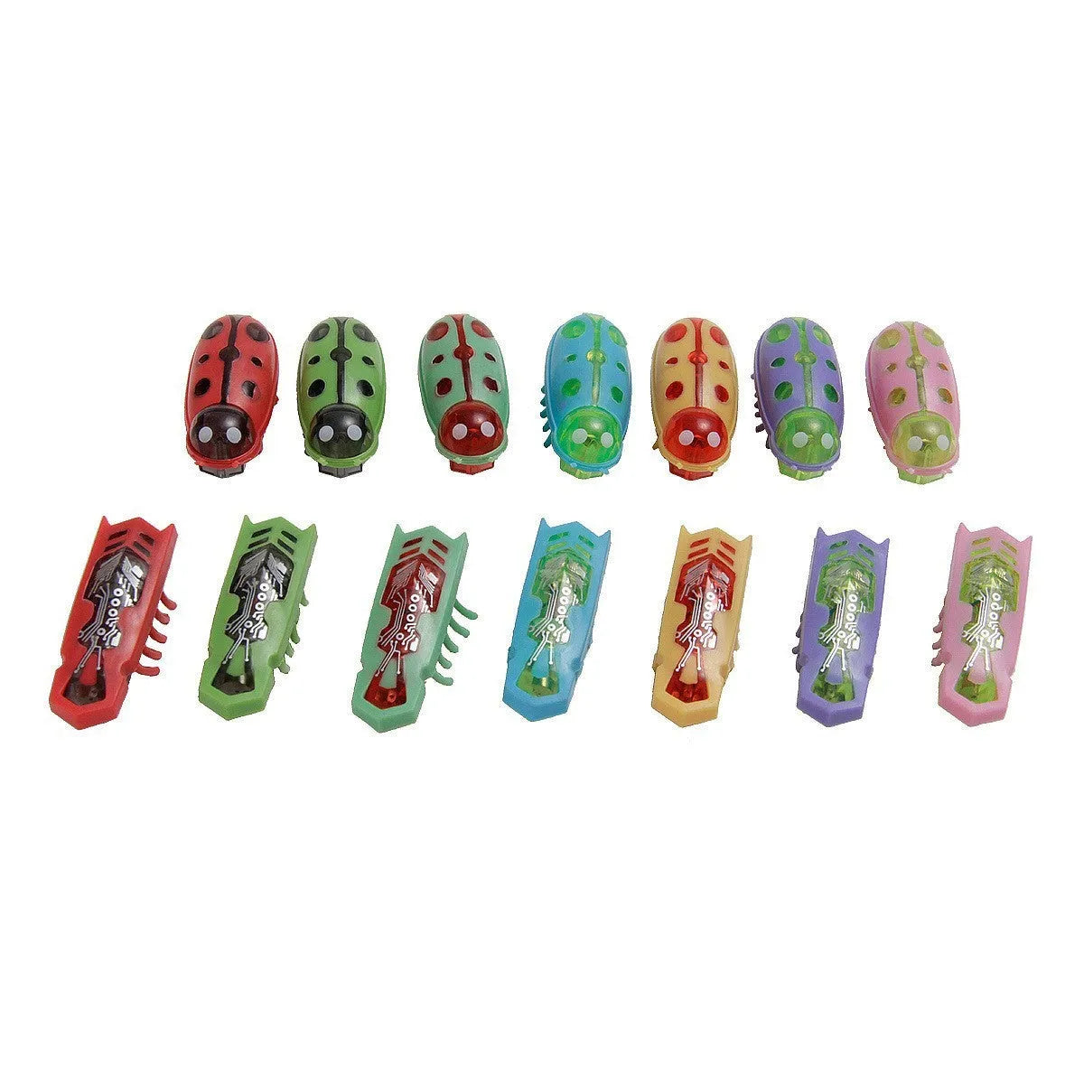 Electric jumping insect cat teaser toy measuring 4.5cm with six colour variations in plastic construction