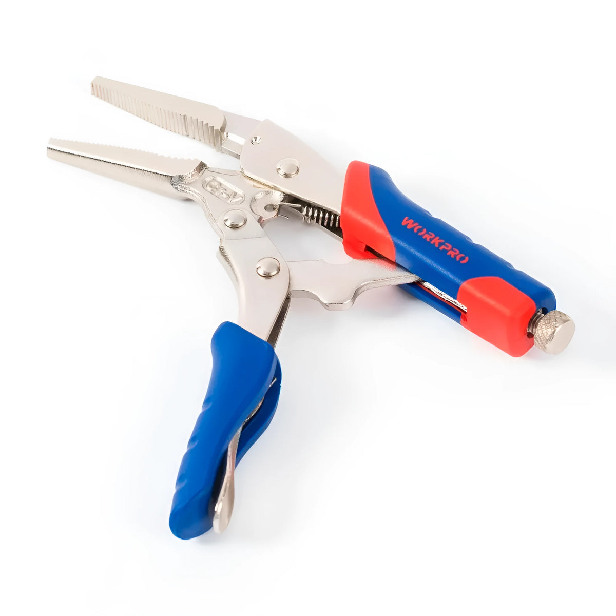 Curved pliers 7-inch chrome vanadium alloy steel, 180mm total length, 51mm maximum opening, model W031094