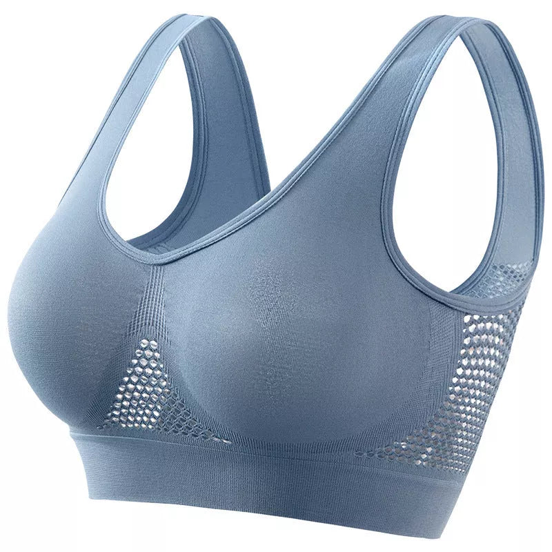 Plus Size Women's Push-up Sports Bra for Workout, Running, and Yoga