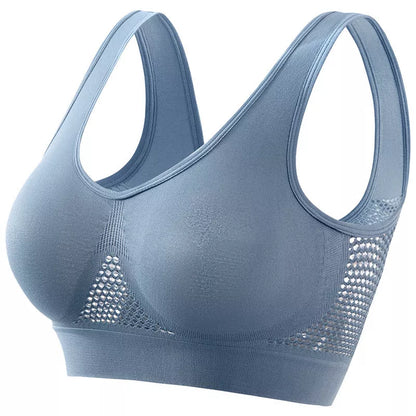 Plus Size Women's Push-up Sports Bra for Workout, Running, and Yoga