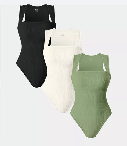 Sleeveless square neck jumpsuit in various colors for summer wear