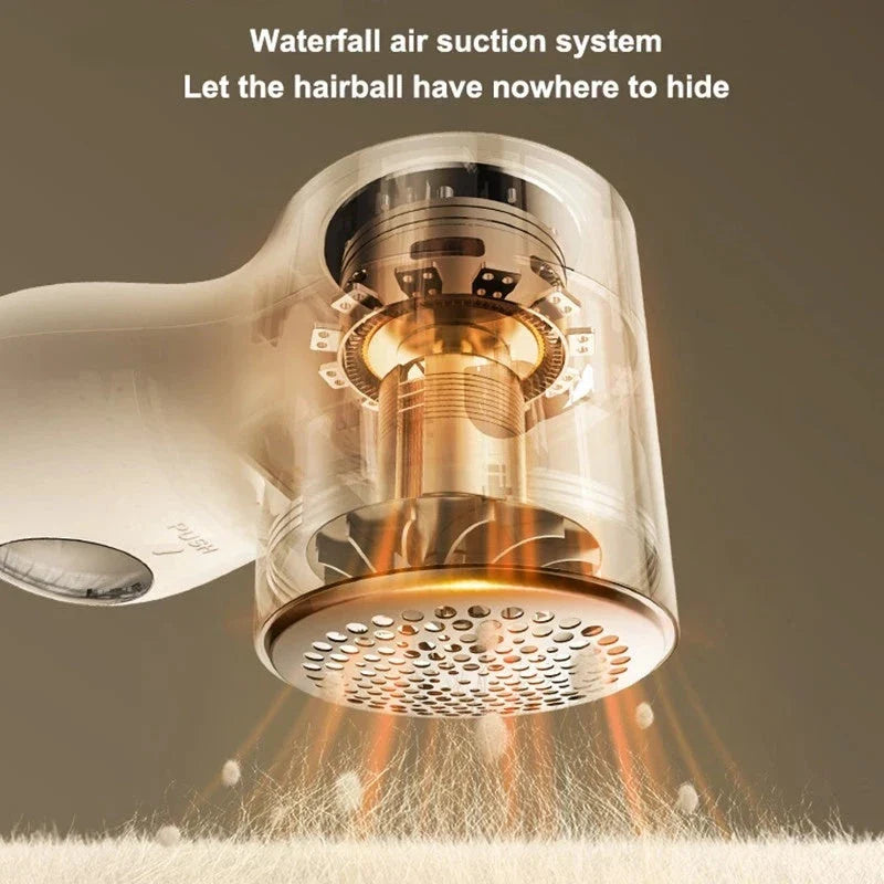 Portable Fabric Shaver with Smart LED Display - Efficient Lint Remover for Household Use