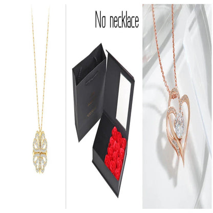 Elegant four-leaf clover necklace with magnetic and detachable design for versatile styling
