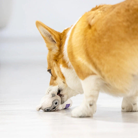 Milky Cute Barking Stick Series Sounding Plush Toy for Dogs in various animal designs