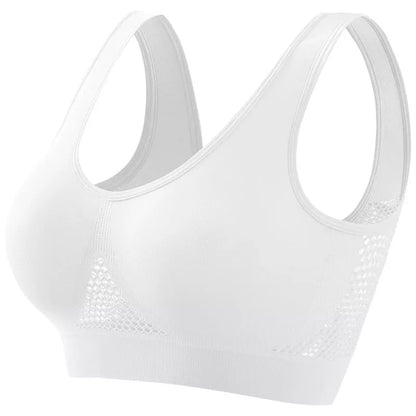 Plus Size Women's Push-up Sports Bra for Workout, Running, and Yoga