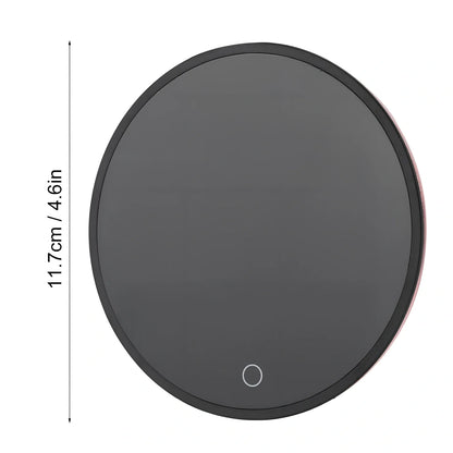 Black electric cup warmer with digital display showing temperature, 115mm diameter, 20mm thickness