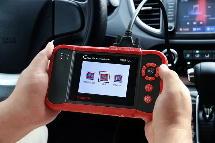CRP123 automotive fault detector diagnostic equipment with main machine, cables, card reader and user manual