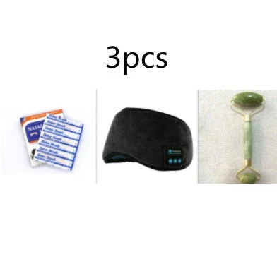 Wireless Bluetooth 5.0 Sleep Headphones with Plush Sleep Mask and Music Player