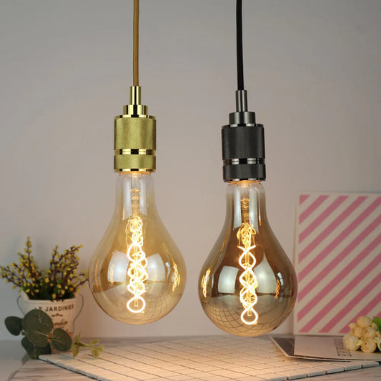 Double helix golden soft light strip with A110 spiral design, measuring 110mm by 200mm