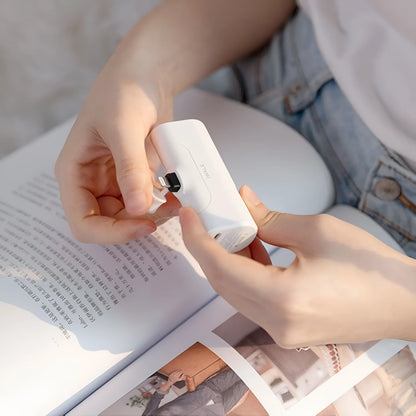 Mini ultra-thin power bank 4500mAh, 77x47x26mm, 92g, in white black pink green or red