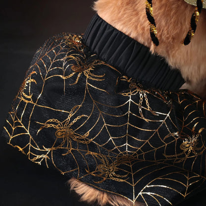 Halloween dog costume suit in polyester fabric, sizes S to XL, for unisex pets