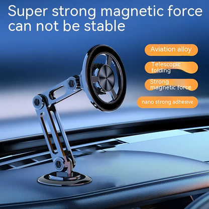All-metal magnetic car phone holder in four colour options with magnetic rings