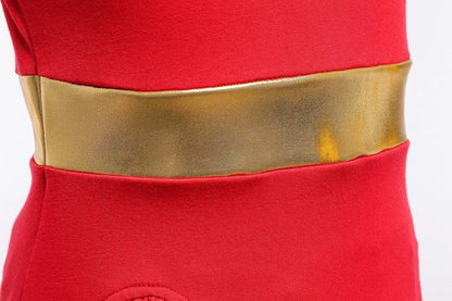 Halloween Kids' Skirt Girls' Princess Dress in vibrant red, perfect for trick-or-treating