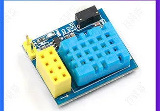 Temperature and humidity WiFi node module with DHT11 sensor measuring 25mm by 21mm