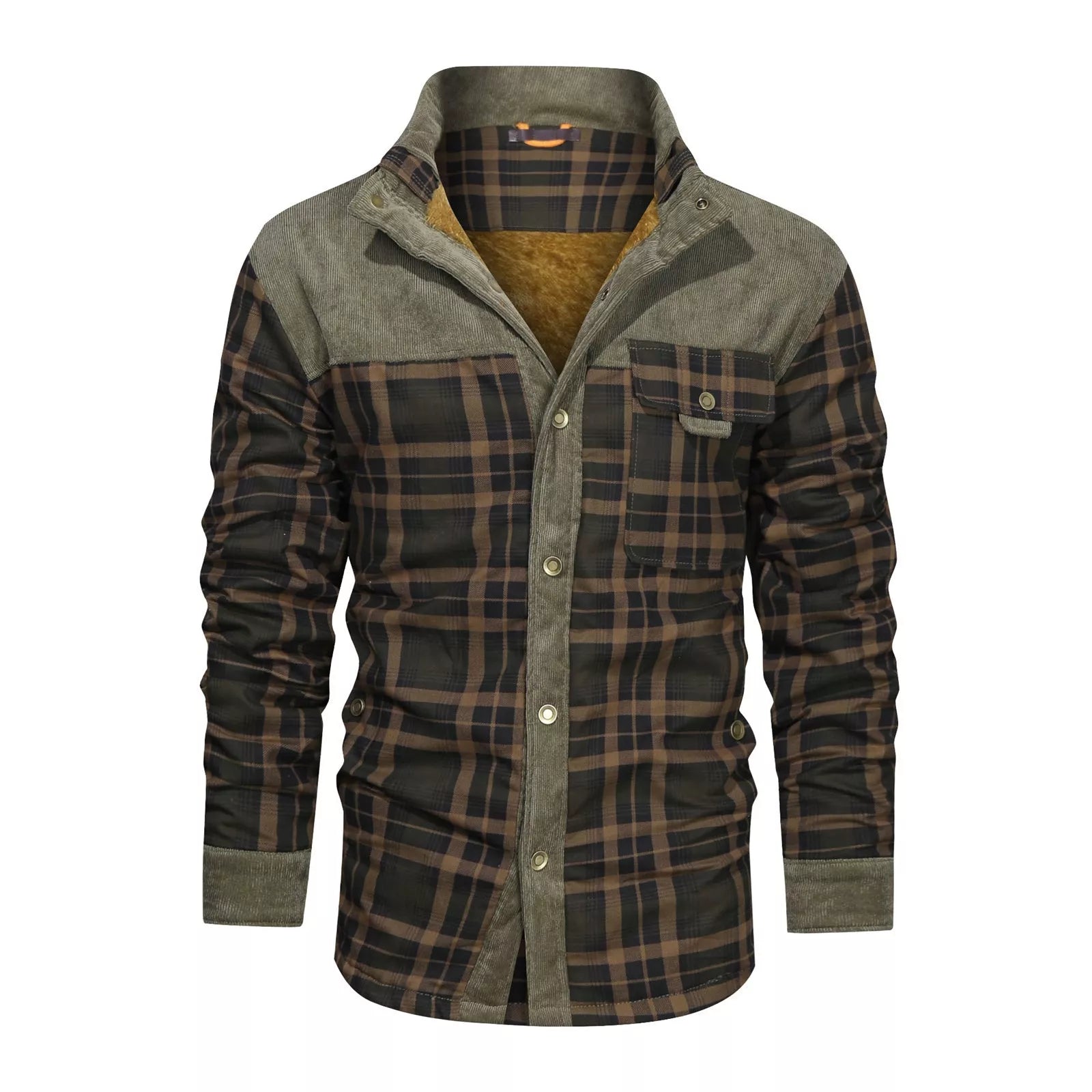 Men's cotton casual coat jacket for autumn and winter in various patterns