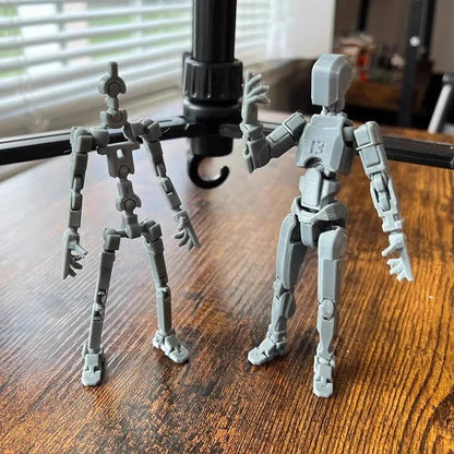 Versatile multi-jointed robotic action figure with customizable posing and design capabilities