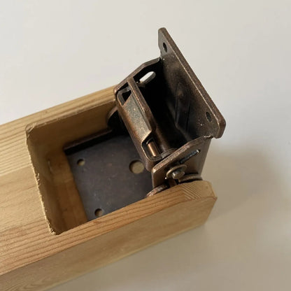Furniture foot folding hinge with 0-90 degree adjustment and self-locking mechanism for cabinet doors