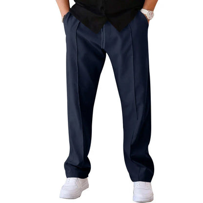 Relaxed fit drawstring waist sports pants for men in various colors and sizes