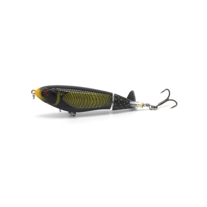 7.5cm road fishing bait showing bionic design with colour variants and 8g weight