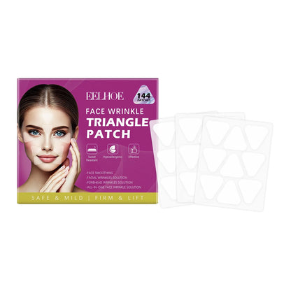 Pack of 144 hyaluronic acid facial adhesive patches for fine line nursing care.