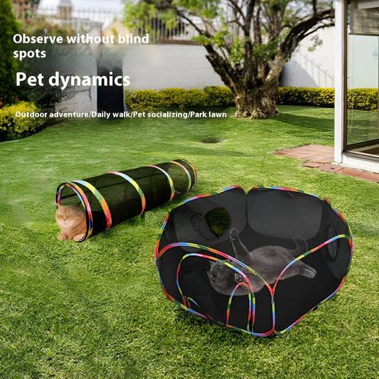 Foldable mesh cat playpen cage in hexagonal, tent, tee, long straight and square design styles
