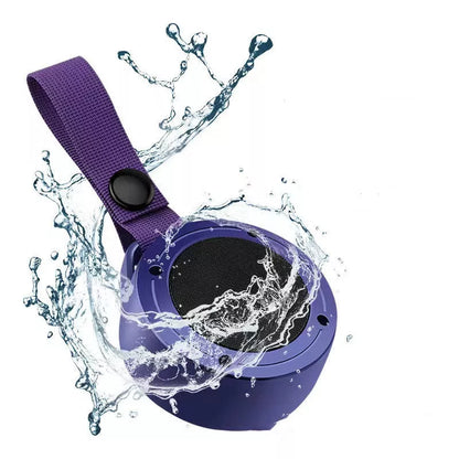 Portable Bluetooth speaker with colored lights and waterproof design