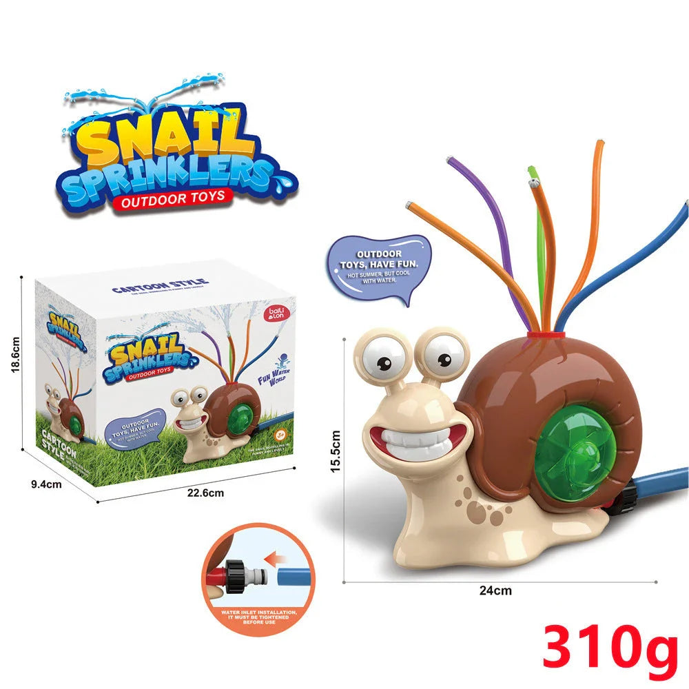 Colorful outdoor water sprinkler toy with cactus-shaped design for kids to enjoy in the backyard