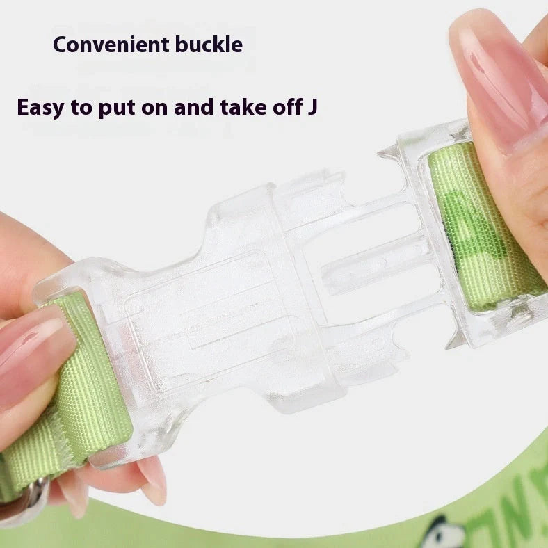 Adjustable nylon dog collar with cartoon gradient colour printing for dogs 2-10kg