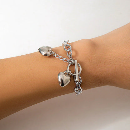 Stylish lock and key pendant necklace with a delicate chain, available in a variety of colors and materials