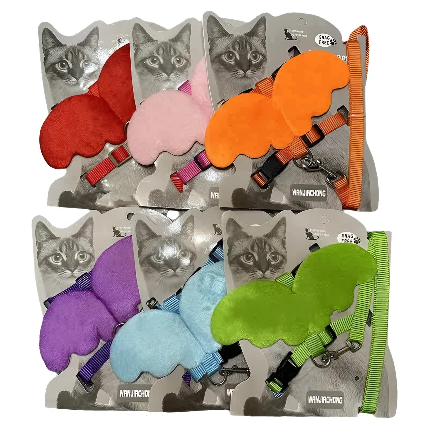 Universal pet chest strap in six colours for hands-free dog walking and cat outings