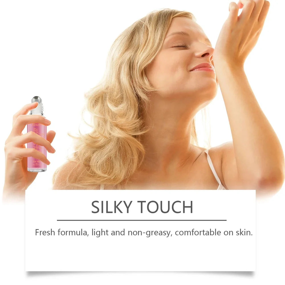 15ml Rose Light Perfume bottle with fine mist sprayer for natural moisturising, 8cm tall glass vial