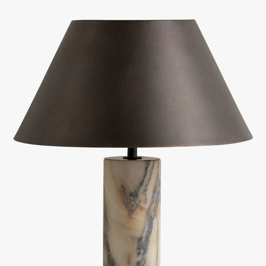 Black marble base table lamp with modern simplicity design and EU or US power plug options