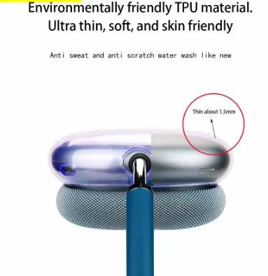 Silicone Transparent TPU Shell Ear Cap Sets for Apple MAX