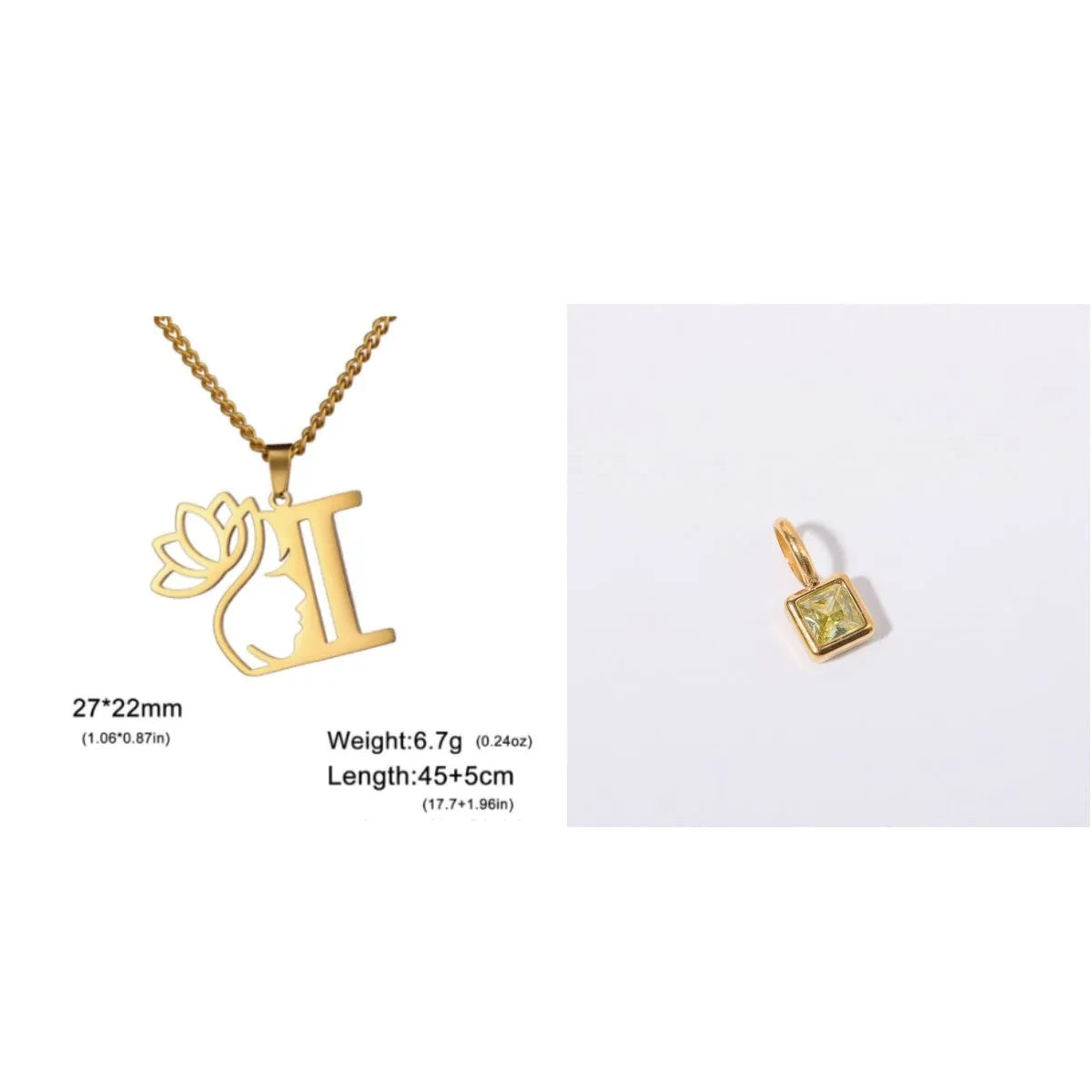 Stainless steel fashion necklace with geometric cross chain design and electroplated finish in gold or silver colour