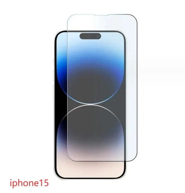 Tempered glass screen protector with 9H hardness and oleophobic coating for iPhone and Samsung phones