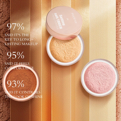 PHOFAY Setting Soft Touch Loose Powder for a flawless matte finish