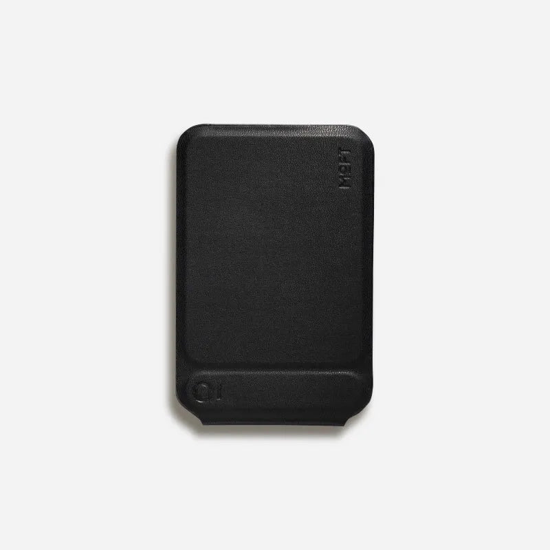 Black magnetic mobile phone holder case showing 96.5mm width and slim 6.9mm profile with N52SH magnets visible