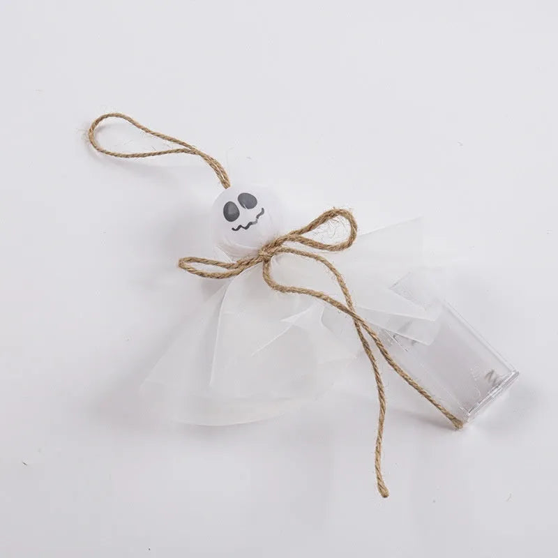 Halloween LED lighting chain with colourful ghost lights and battery box for seasonal decoration